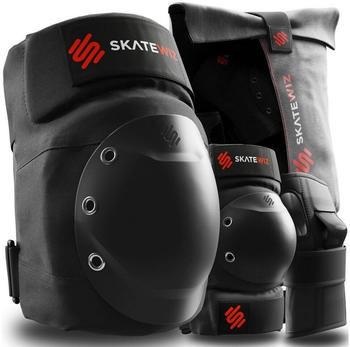 Skatewiz Shield Schonerset schwarz