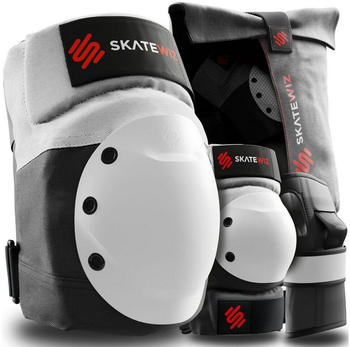 Skatewiz Shield Schonerset grau/wei&szlig;