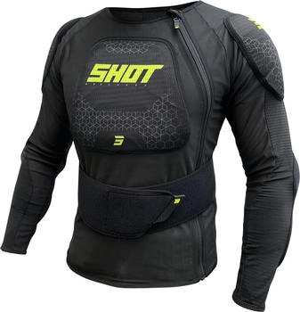 Shot Airlight Protektorenjacke schwarz/gelb