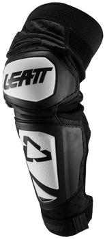 Leatt 3DF Hybrid Knie Protektion EXT - weiß/schwarz