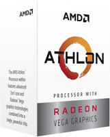 AMD - Athlon 3000G 3.5GHz Box AM4 4MB 64-Bit 14nm 35W - 3,5 GHz - 5 MB