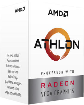 AMD Athlon 3000G Box (Sockel AM4, 12nm, YD3000C6FHBOX)
