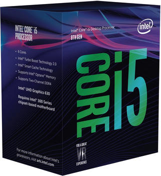 Intel Core i5-8400 Box (Sockel 1151, 14nm, BX80684I58400)
