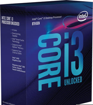 Intel Core i3-8350K Box WOF (Sockel 1151, 14nm, BX80684I38350K)