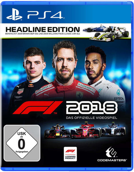 Codemasters F1 2018: Headline Edition (PS4)