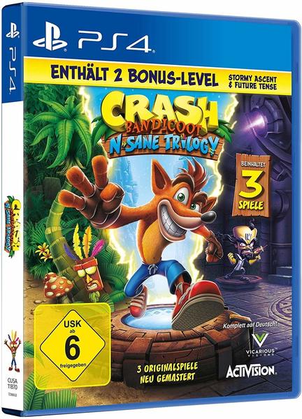 Crash Bandicoot: N. Sane Trilogy enthält 2 Bonus-Level (PS4)