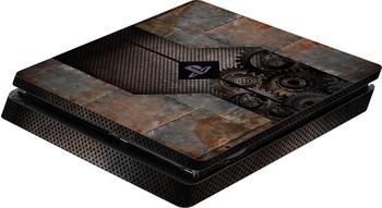 software pyramide PS4 Slim Schutzfolie für Konsole Rusty Metal