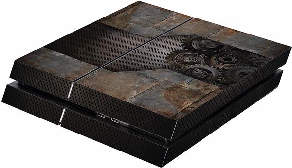 keine Angabe Software Pyramide Skin für PS4 Konsole Rusty Metal Cover PS4