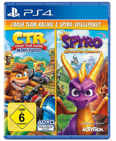 Crash Team Racing: Nitro Fueled + Spyro: Reignited Trilogy (PS4)