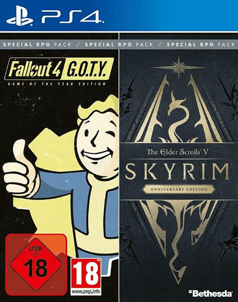 Fallout 4: Game of the Year Edition + The Elder Scrolls V: Skyrim - Anniversary Edition (PS4)