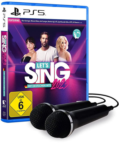 Let's Sing 2023 mit deutschen Hits + 2 Mikrofone (PS5)