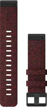Garmin QuickFit 22mm Nylon Jacquardwebung Rot/Schwarz