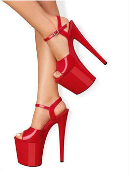 E.I.S. Absatz-Schuhe rote verführerische Plateau-Sandalette