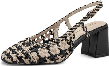 Tamaris Damen Slingpumps beige schwarz