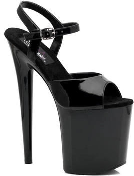 Pleaser Pleaser High-Heels Plateau Sandaletten schwarz