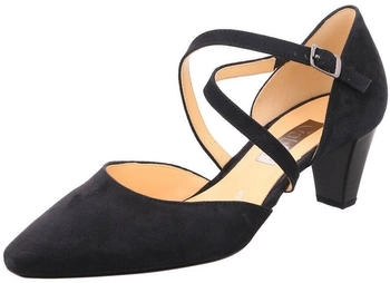 Gabor Peeptoes Slingpumps 1 363 Rauleder blau schwarz