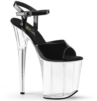 Pleaser FLAMINGO-809 schwarz klar