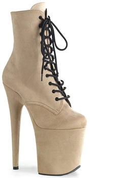 Pleaser FLAMINGO-1020FS Stiefelette beige