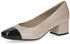 beige black