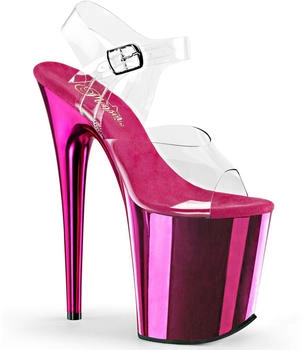 Pleaser FLAMINGO-808 Sandalen Damen Clr Purple Chrome