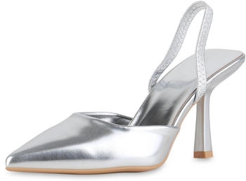 VAN HILL Slingpumps Schuhe silber 841485