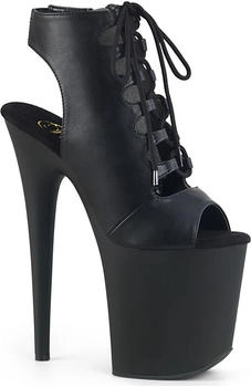 Pleaser Flamingo-800-20 Stiefelette schwarz matt