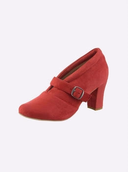 Andrea Conti Hochfrontpumps rot