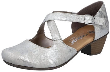 Rieker Pumps Metallic Glanz gekreuzte Riemen 41781