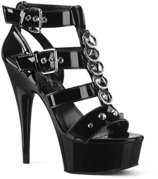Pleaser Plateau DELIGHT-658 Lack schwarz