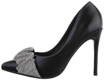 Ital Design Damen Pumps schwarz transparent