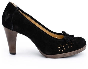 Spieth & Wensky Trachten Dirndl Schuhe Pumps Jena schwarz navy Leder