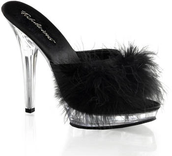 Pleaser Pantolette Federn und Miniplateau LIP-101-8