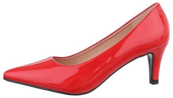Ital Design Klassische Pumps Kunstleder rot CIC-314-