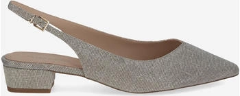 Peter Kaiser Peeptoes Slingpumps 79643 textil beige