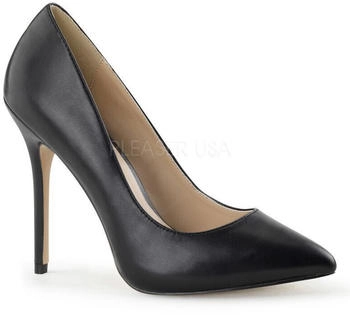 Pleaser AMUSE-20 Hidden-Plateau Pump schwarz Kunstleder