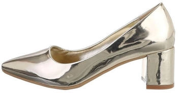 Ital Design Klassische Pumps YU-001 Kunstleder gold