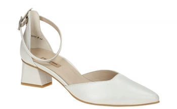 Paul Green Riemchen Pumps perl weiß