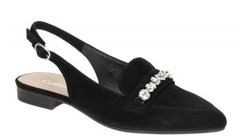 Gabor Sling Pumps schwarz samt Kristall 61 531 17