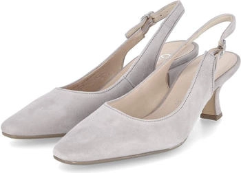Gabor Slingpumps hellgrau Rauleder