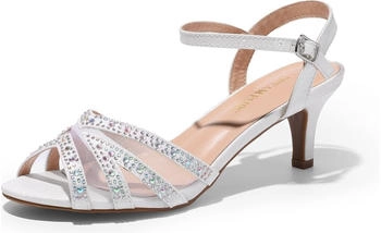 Dream Pairs Nina Pumps Sandalen glitzer weiss NINA-166