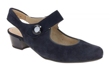 Ara Sling Pumps blau schwarz