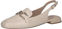 Caprice Leder-Slingballerinas in Creme - 36