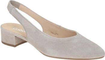 Gabor Peeptoes Slingpumps Rauleder grau