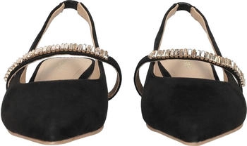 Maripè Esperanza Peeptoes Slingpumps Rauleder schwarz