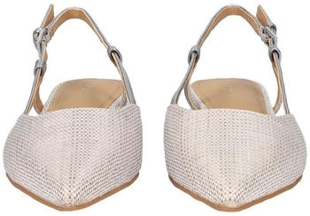 Maripè Peeptoes Slingpumps ARIZONA Textil beige schwarz