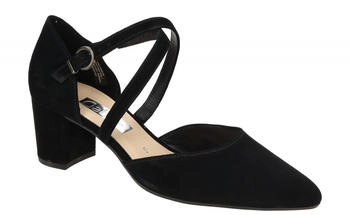 Gabor Riemchen Pumps schwarz Velour 61 343 17