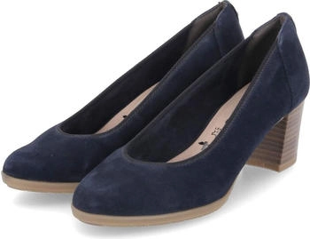 Tamaris Pumps Dunkelblau Rauleder