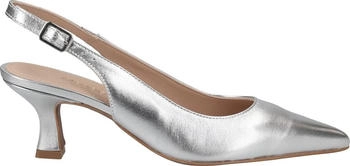 Maripè Peeptoes Slingpumps Virginia Glattleder weiß