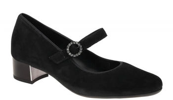 Ara Nizza Spangenpumps schwarz samt 12-35829