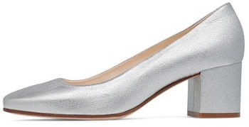 HENRY STEVENS Audrey P50 Businessschuh Pumps Damen leder handgefertigt silber